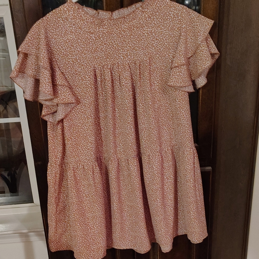 JODIFL Pink Ruffle Blouse